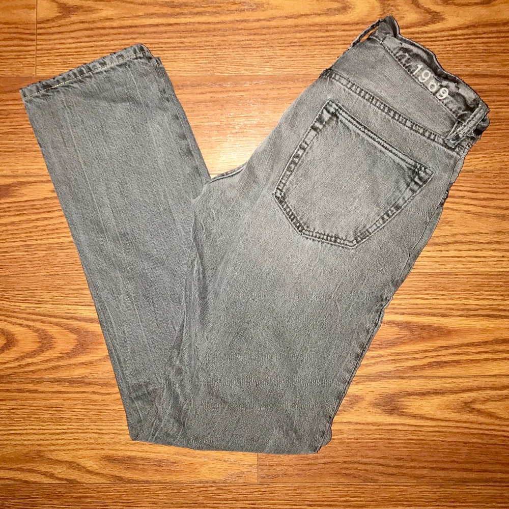 GAP 1969 Men’s Grey Straight Jeans size 28 x 30